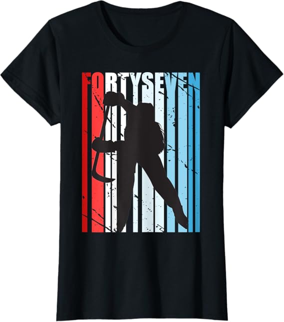 Amazon.co.jp レディース Retro レディース 47th Ice Hockey Birthday Play Player